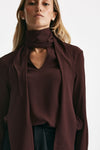 Camicia in misto seta ANGEL bordeaux women Zanone - 5
