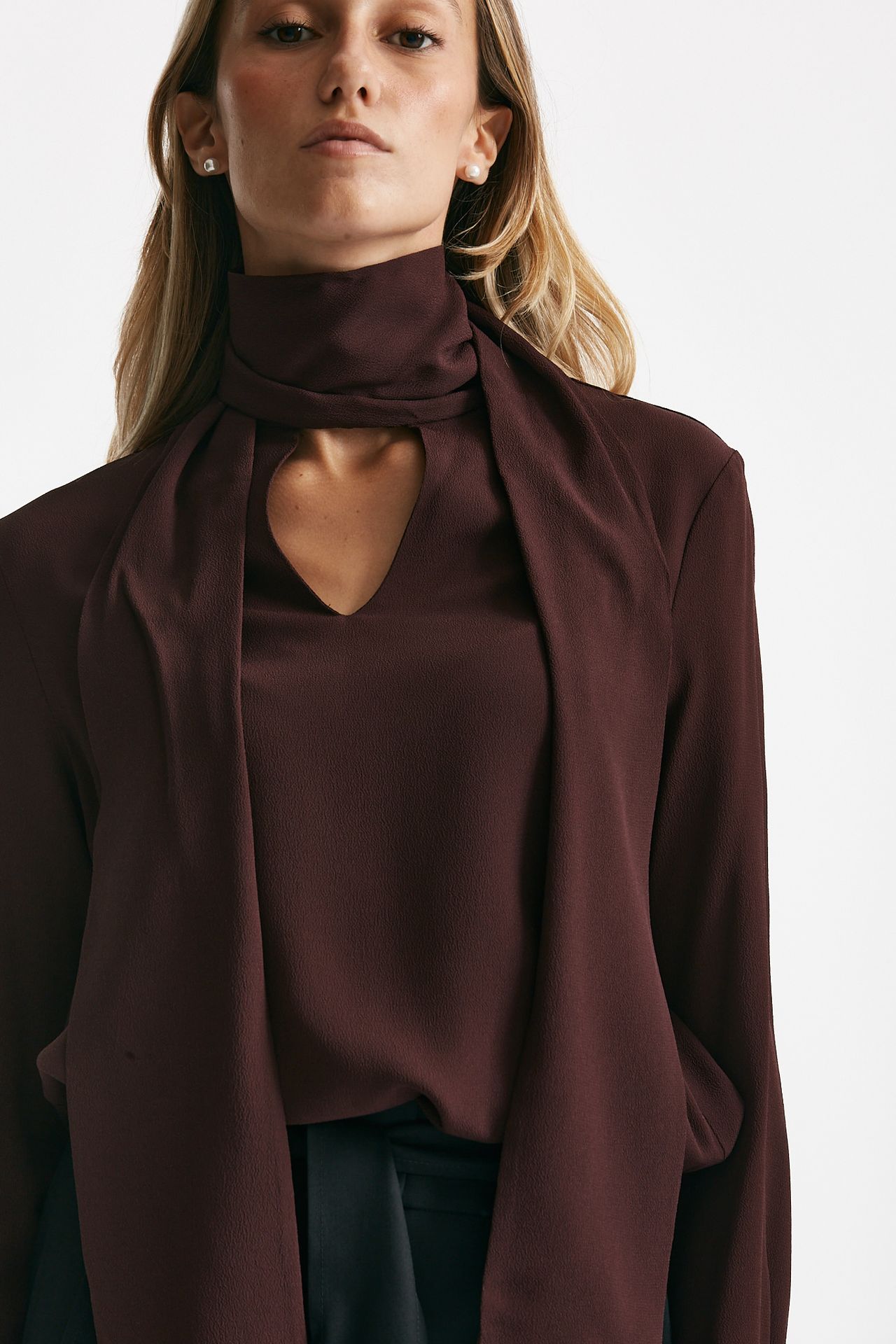 Camicia in misto seta ANGEL bordeaux women Zanone - 5