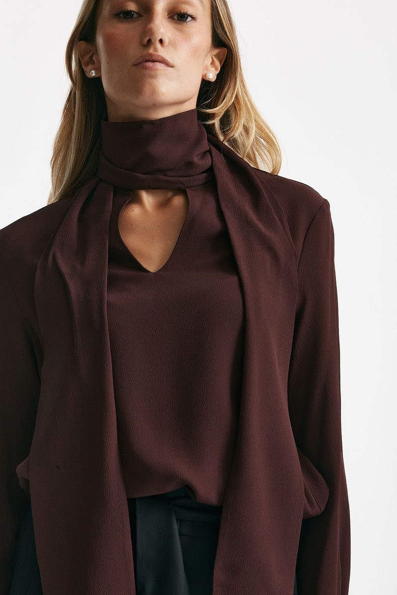 Camicia in misto seta ANGEL bordeaux women Zanone - 5