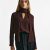 Camicia in misto seta ANGEL bordeaux women Zanone - 7