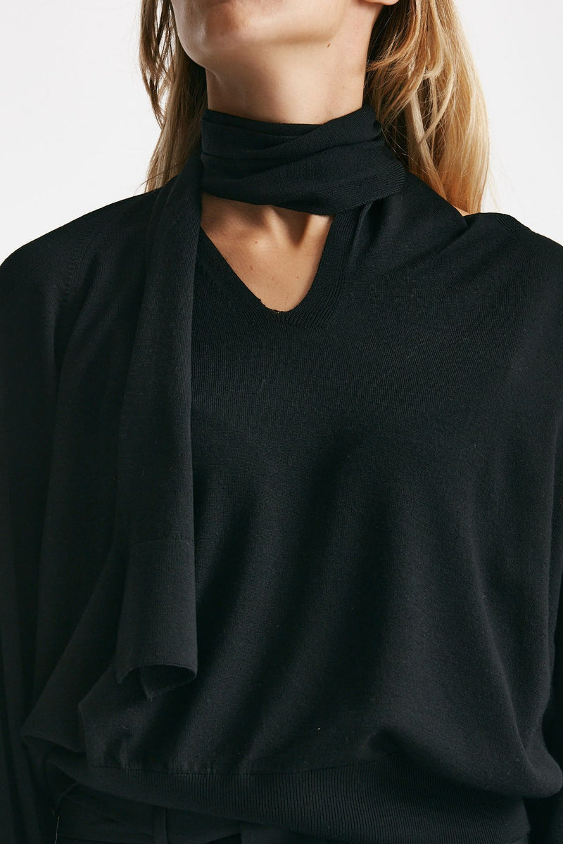 Maglia in lana rasata nero women Zanone - 4