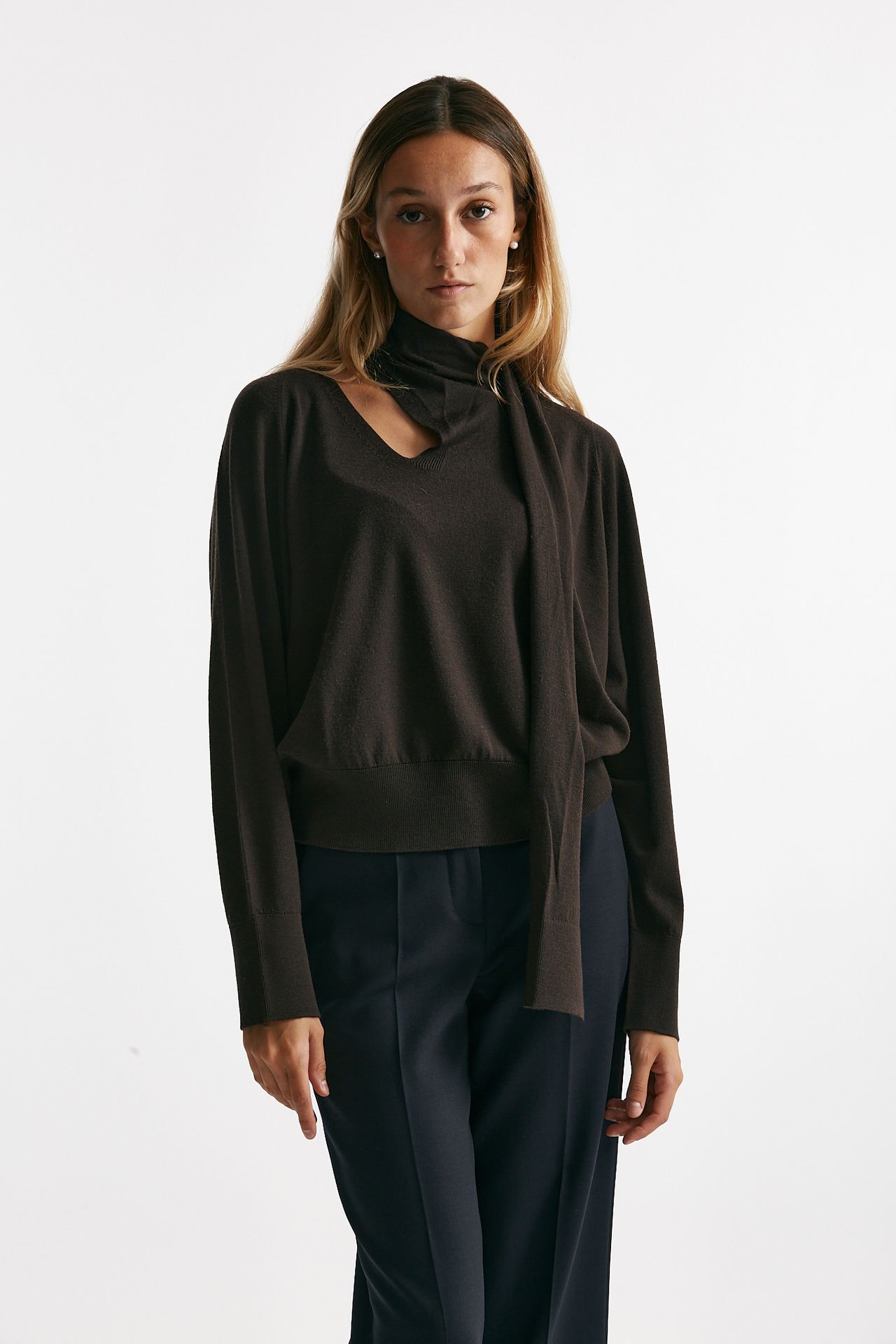 Maglia in lana rasata testa moro women Zanone - 2