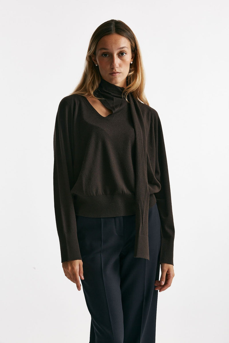 Maglia in lana rasata testa moro women Zanone - 2