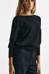 Maglia in lana rasata blu notte women Zanone - 4