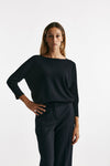 Maglia in lana rasata blu notte women Zanone - 1