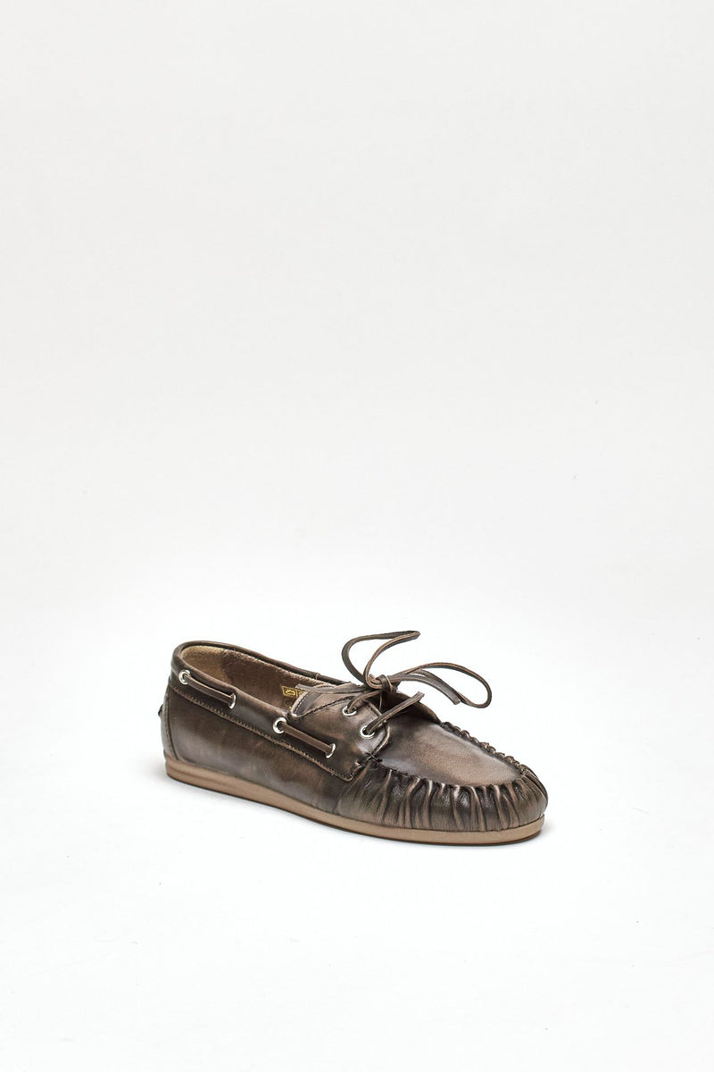 Mocassini ROWAN in pelle marrone women Alohas - 2