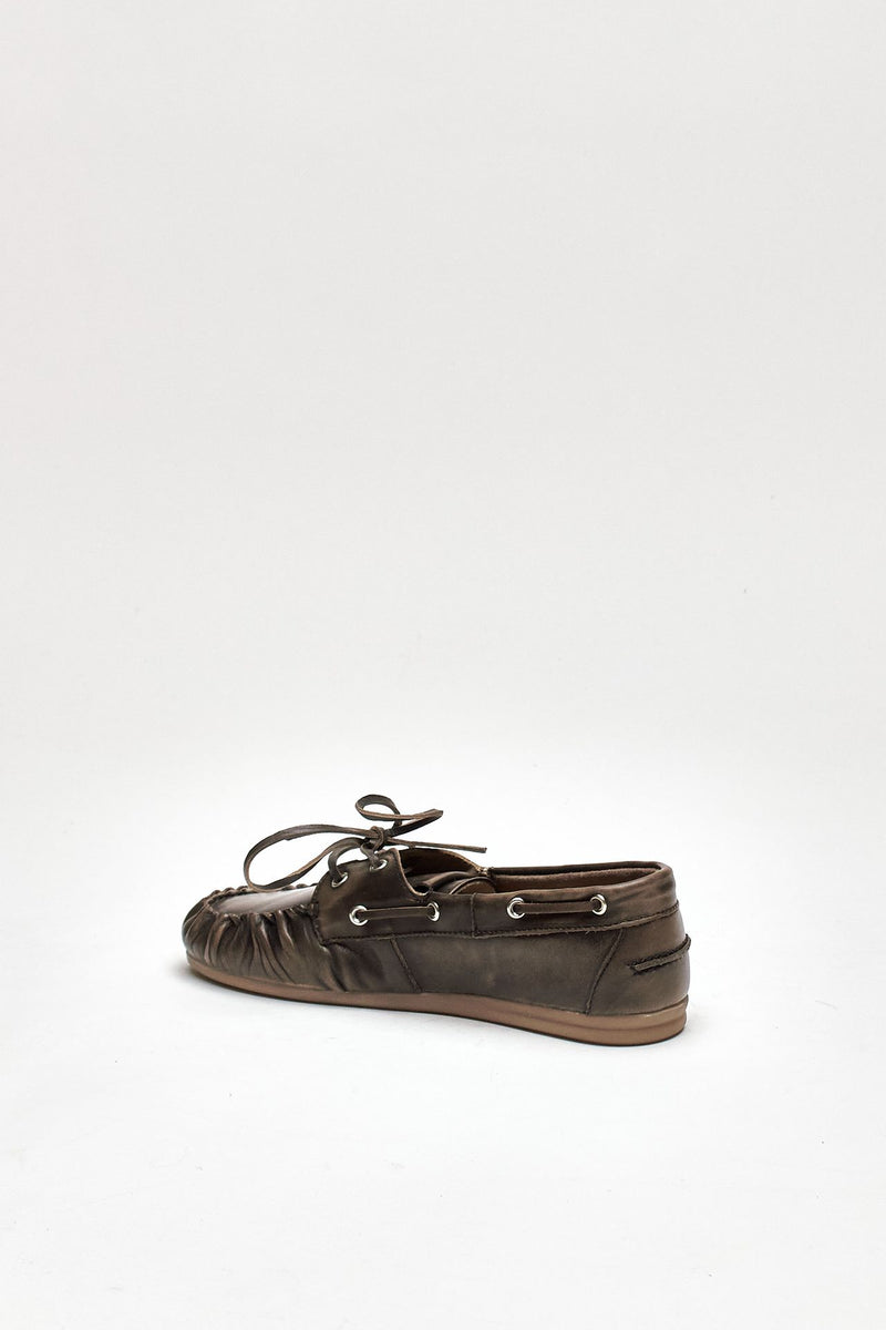 Mocassini ROWAN in pelle marrone women Alohas - 3