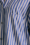 Camicia over Rigata blu bianca e bordeaux women The andamane - 5