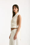 Top scollato bianco women The andamane - 3