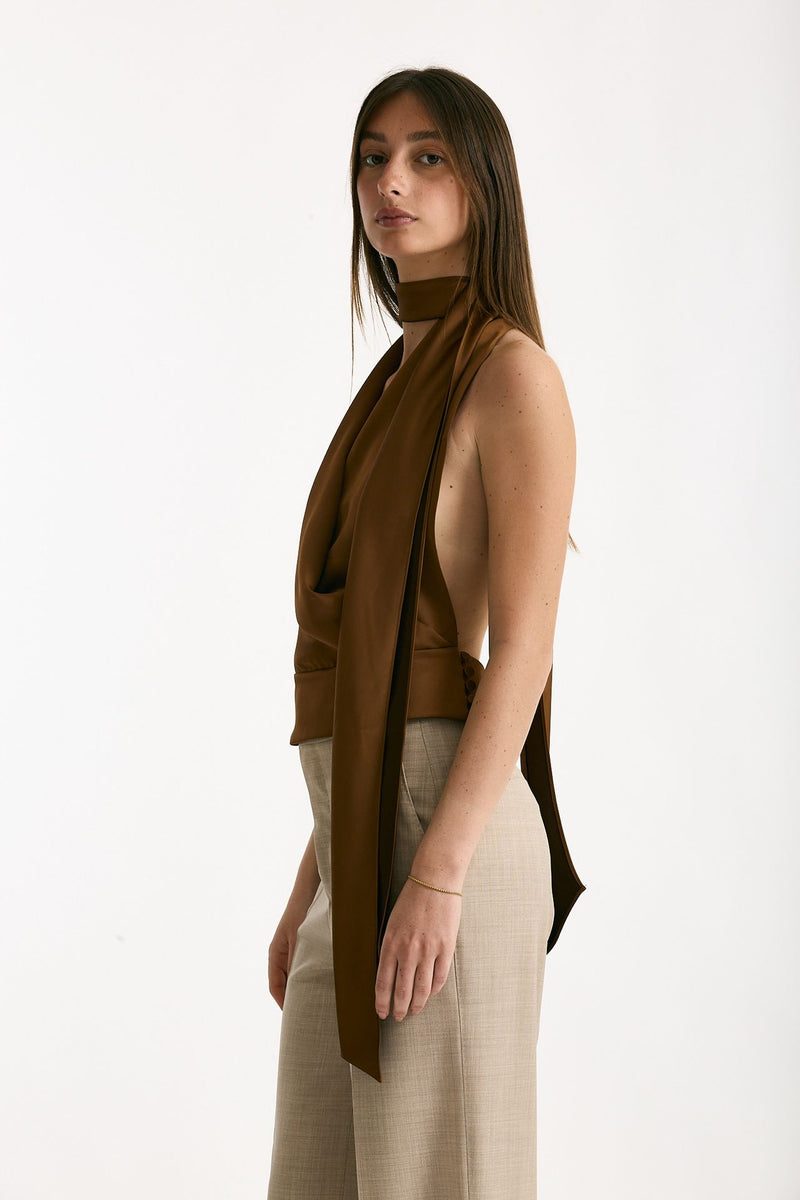 Top scollato bronzo women The andamane - 3
