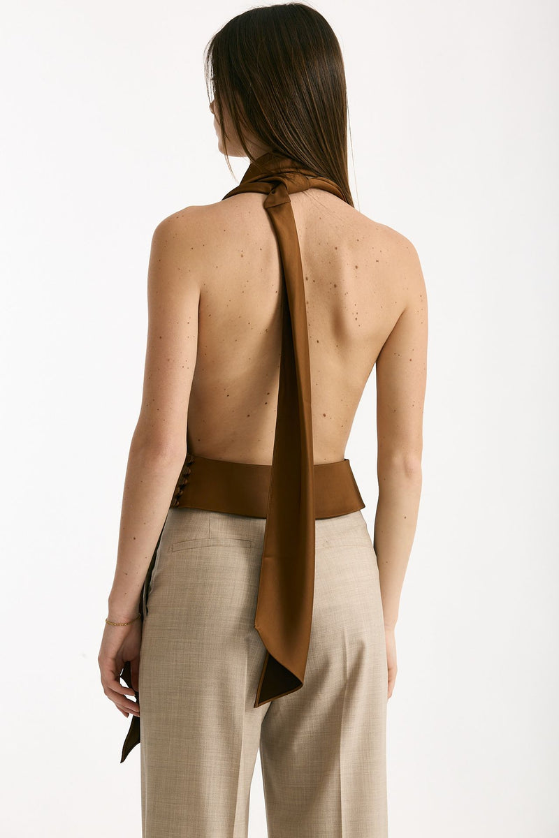 Top scollato bronzo women The andamane - 4