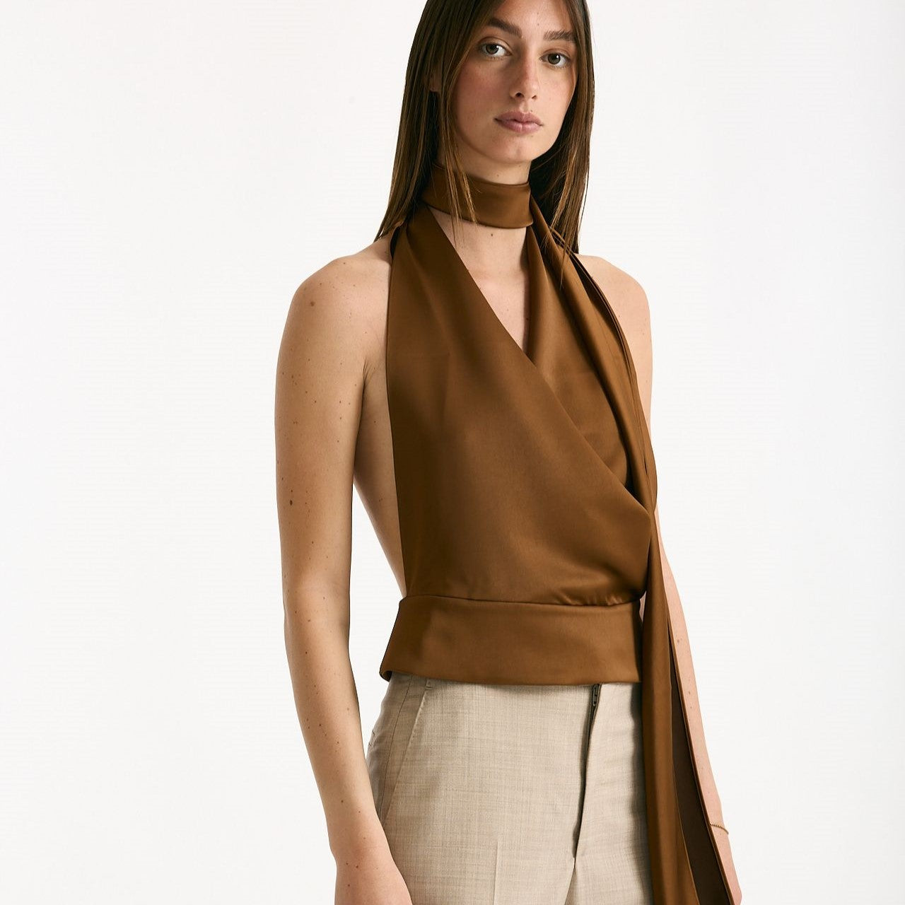 Top scollato bronzo women The andamane - 7