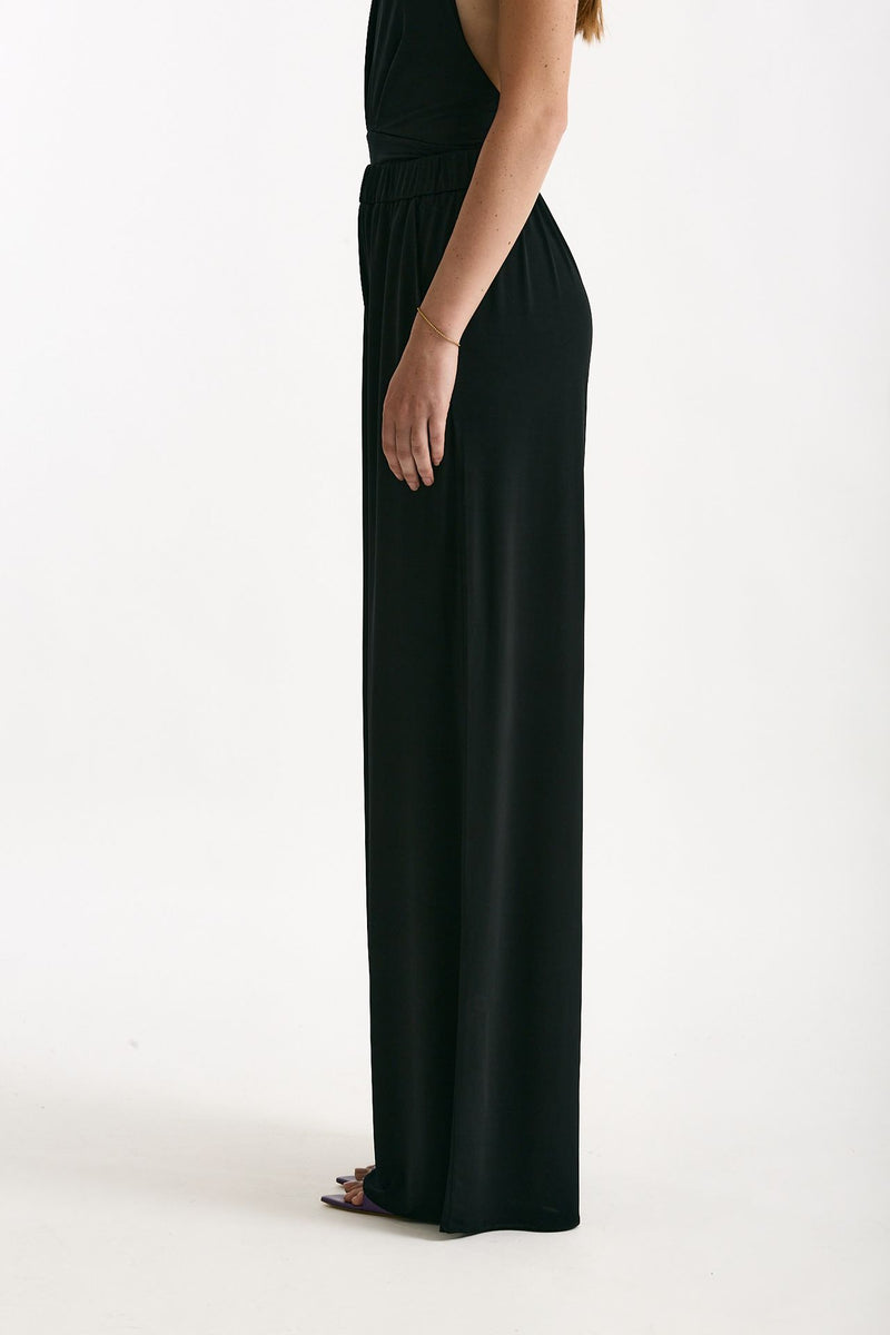 Pantalone palazzo fluido nero women The andamane - 4