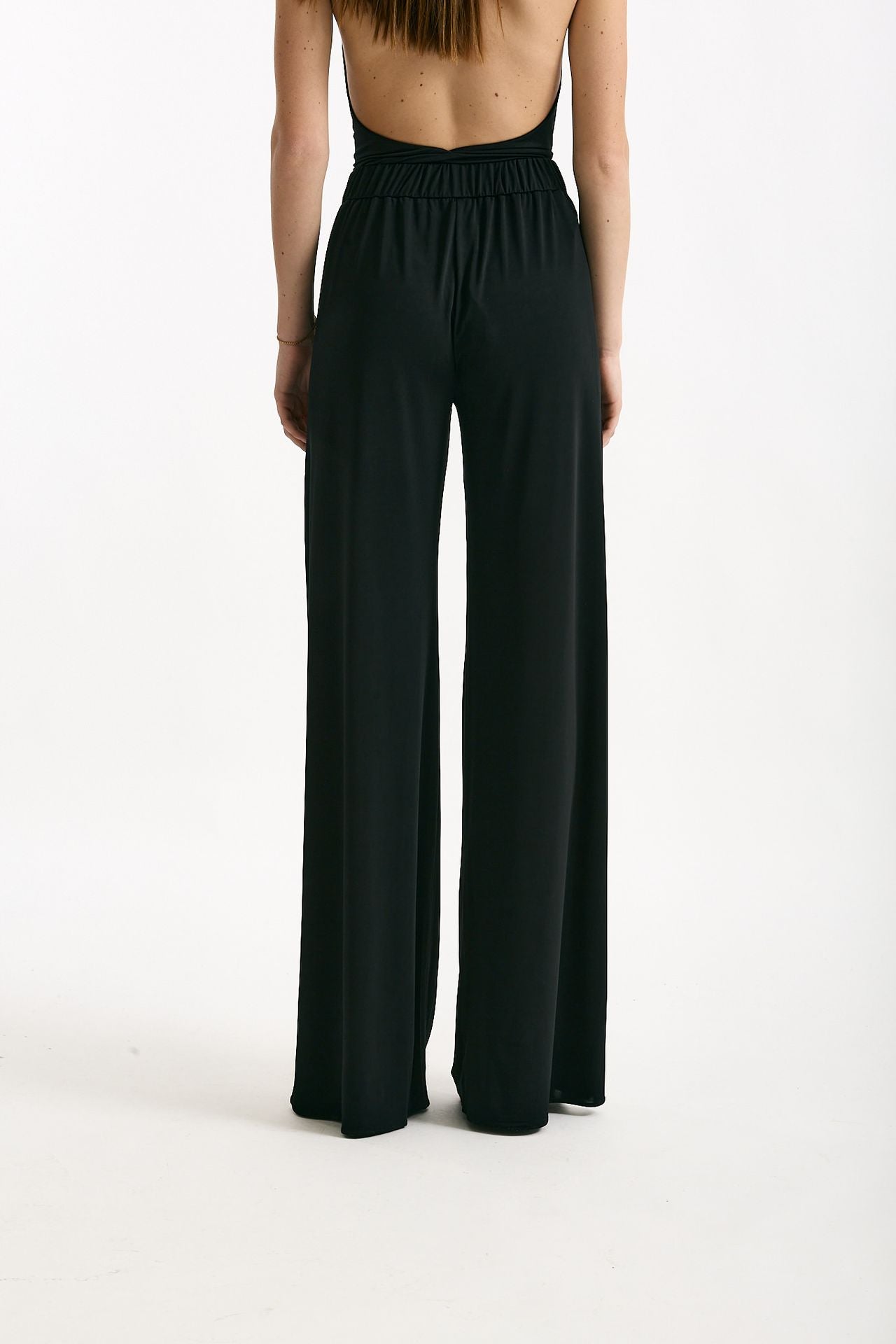 Pantalone palazzo fluido nero women The andamane - 5