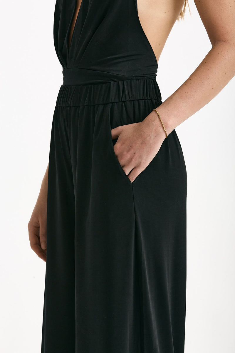 Pantalone palazzo fluido nero women The andamane - 6