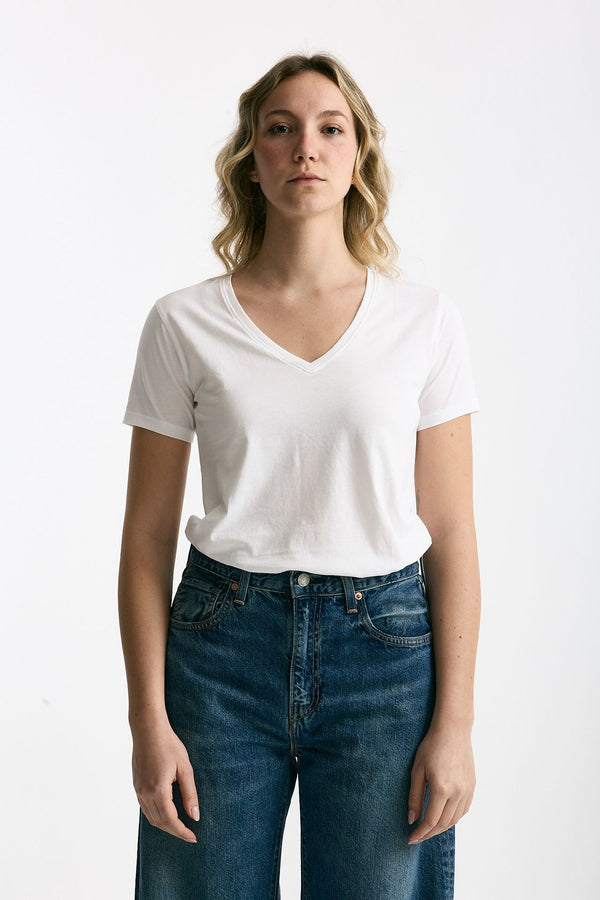 T-shirt basic ROMY bianco women Anonym apparel