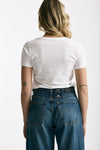 T-shirt basic ROMY bianco women Anonym apparel - 4