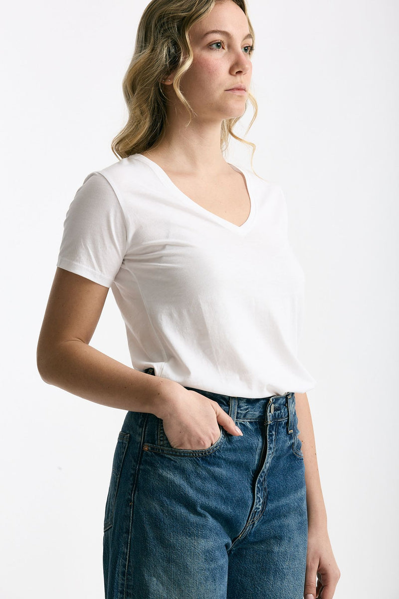 T-shirt basic ROMY bianco women Anonym apparel - 3