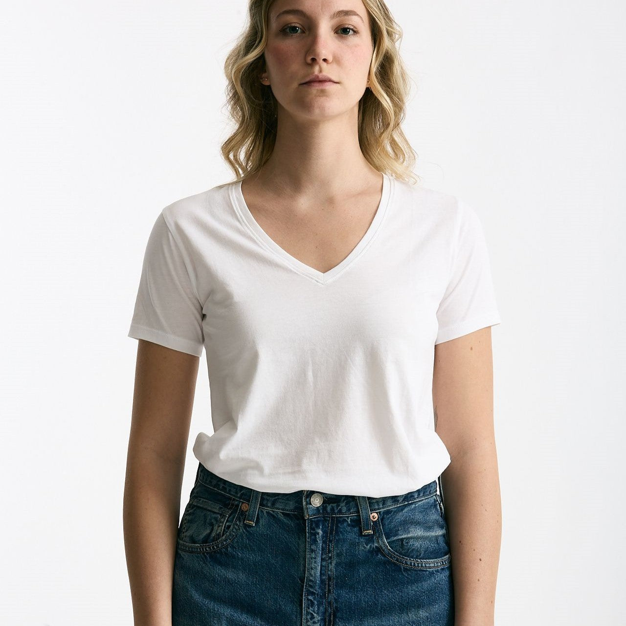T-shirt basic ROMY bianco women Anonym apparel - 6