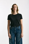 T-shirt basic girocollo MARIBEL nero women Anonym apparel - 1