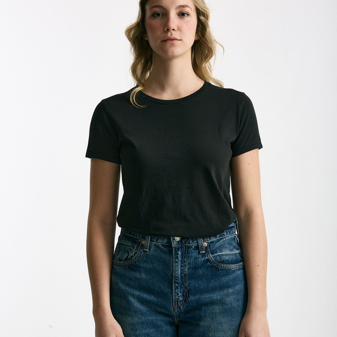 T-shirt basic girocollo MARIBEL nero women Anonym apparel - 6