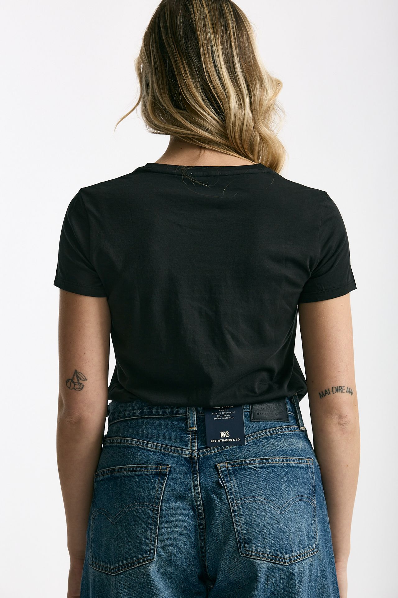 T-shirt basic girocollo MARIBEL nero women Anonym apparel - 3