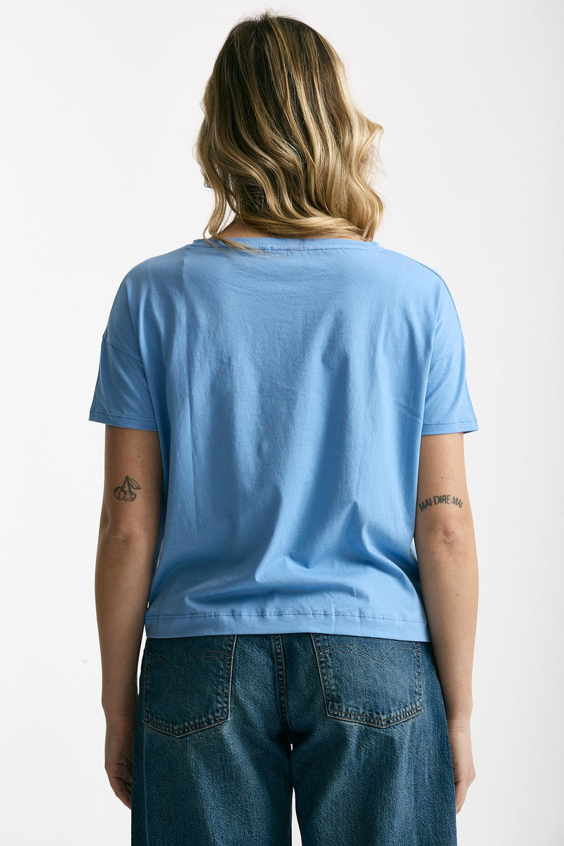 T-shirt scatolina AUDREY azzurro women Anonym apparel - 3