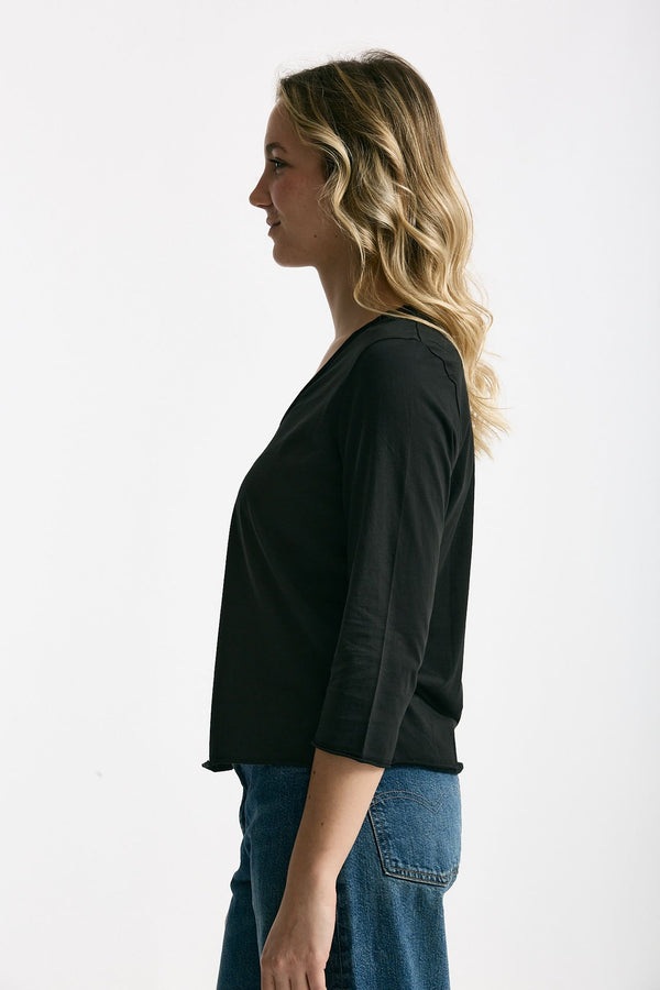 T-shirt in cotone LIO nero women Anonym apparel
