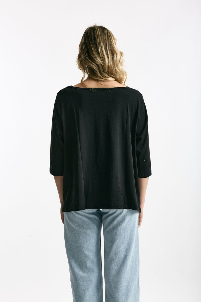 T-shirt ampia RITA nero women Anonym apparel - 1