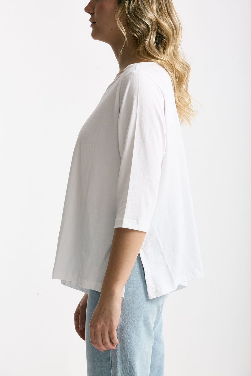 T-shirt ampia RITA bianco women Anonym apparel - 2