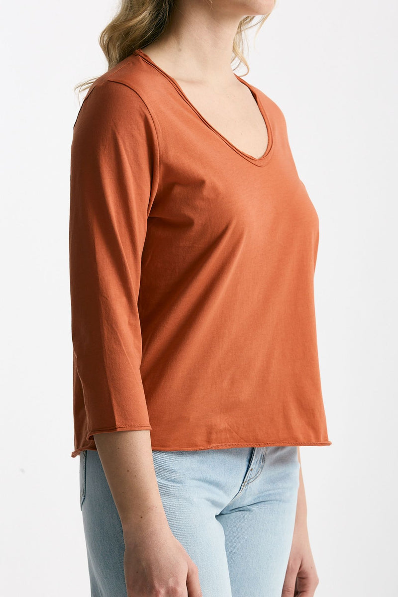 T-shirt in cotone LIO arancio women Anonym apparel - 3