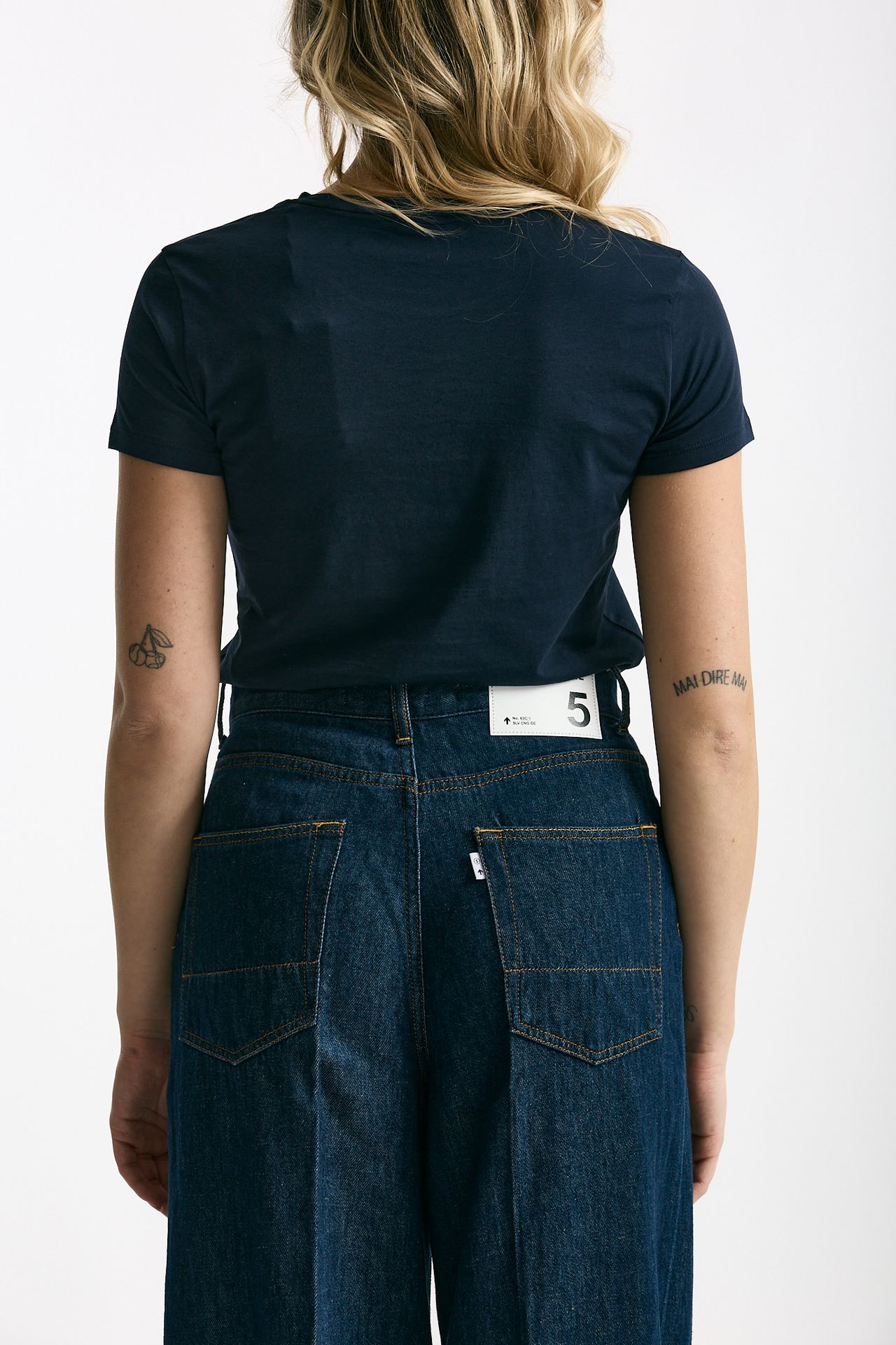 T-shirt basic girocollo MARIBEL blu women Anonym apparel - 4