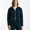 Felpa in cotone leggero blu Cappuccio women Anonym apparel - 7