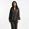 Camicia over in viscosa melanzana women Antonelli firenze - 7