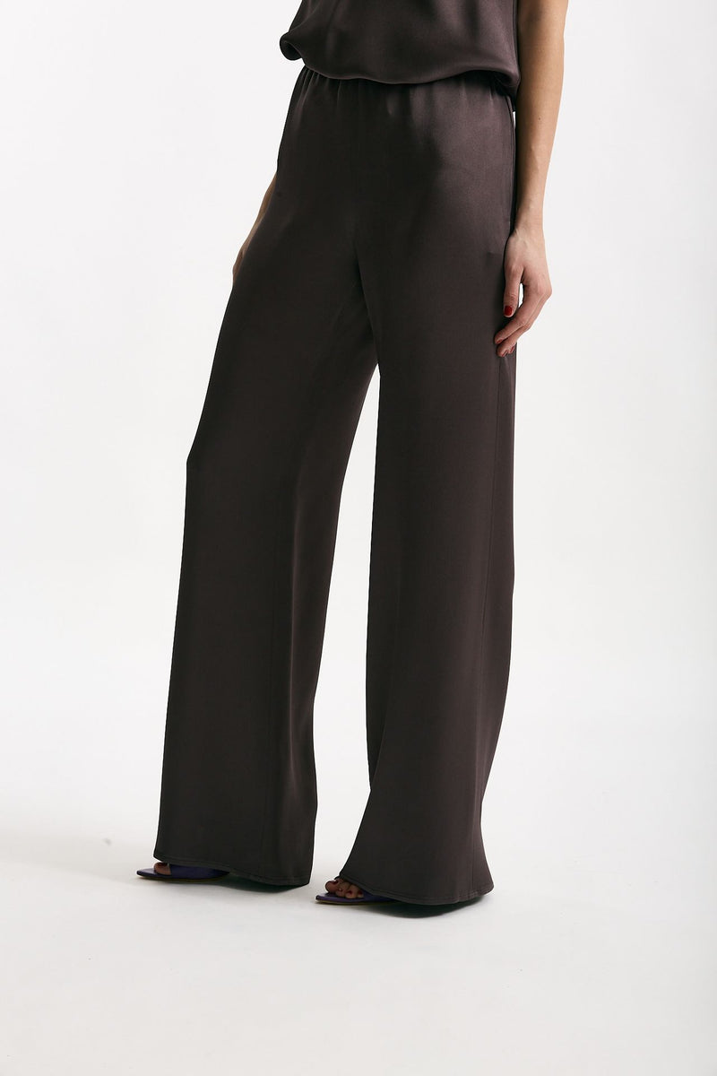 Pantalone fluido melanzana women Antonelli firenze - 1