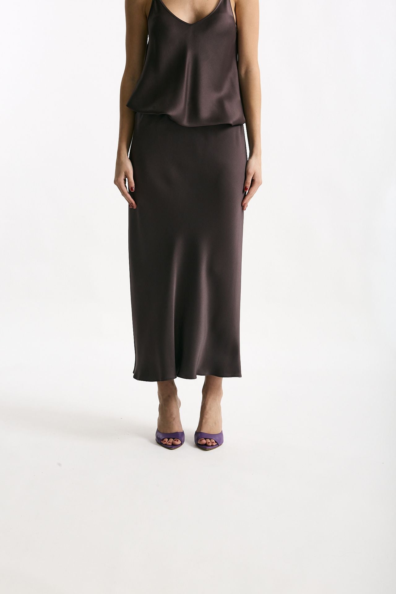 Gonna midi melanzana women Antonelli firenze - 2