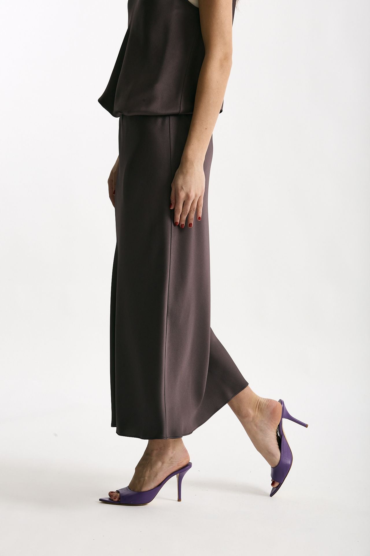Gonna midi melanzana women Antonelli firenze - 1