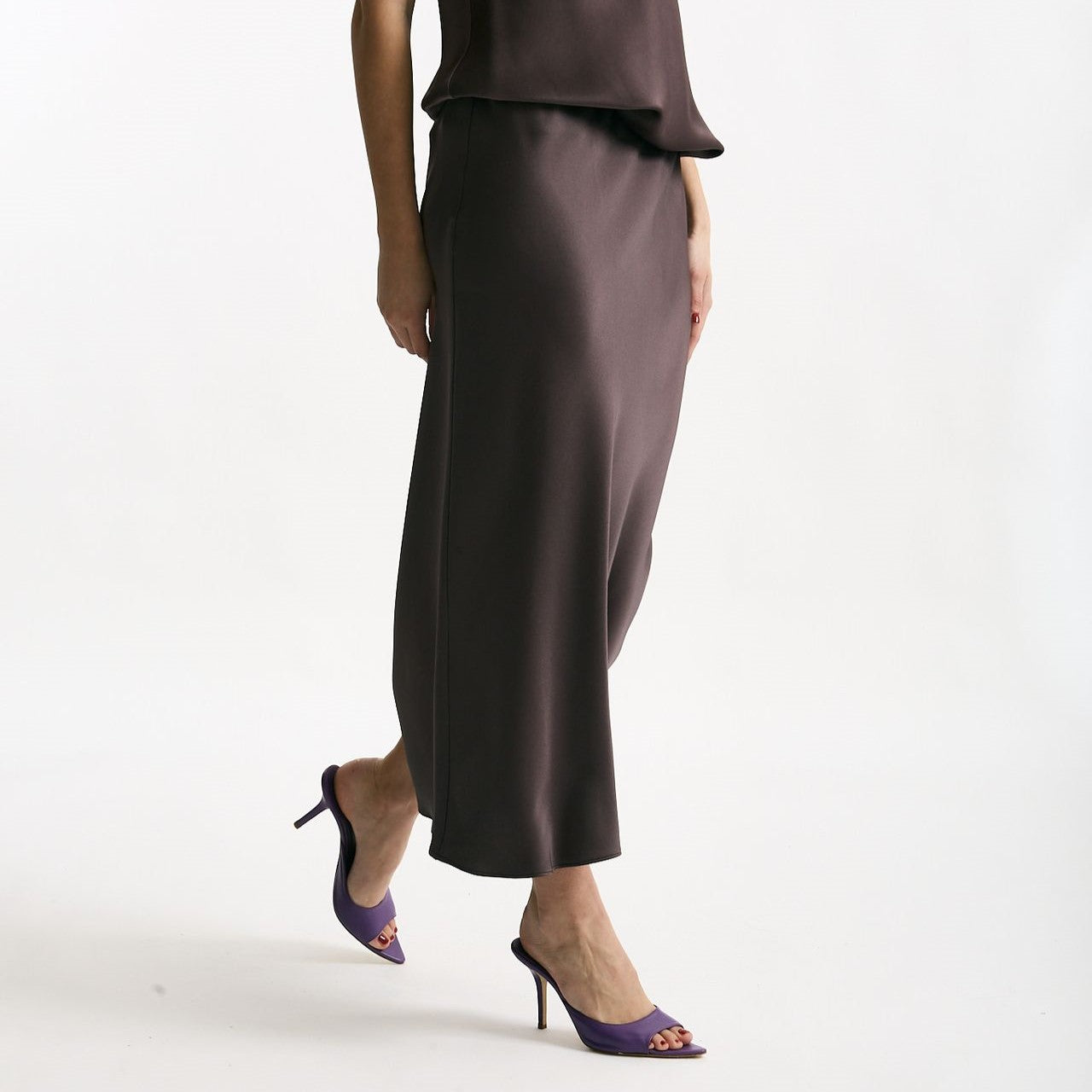 Gonna midi melanzana women Antonelli firenze - 6