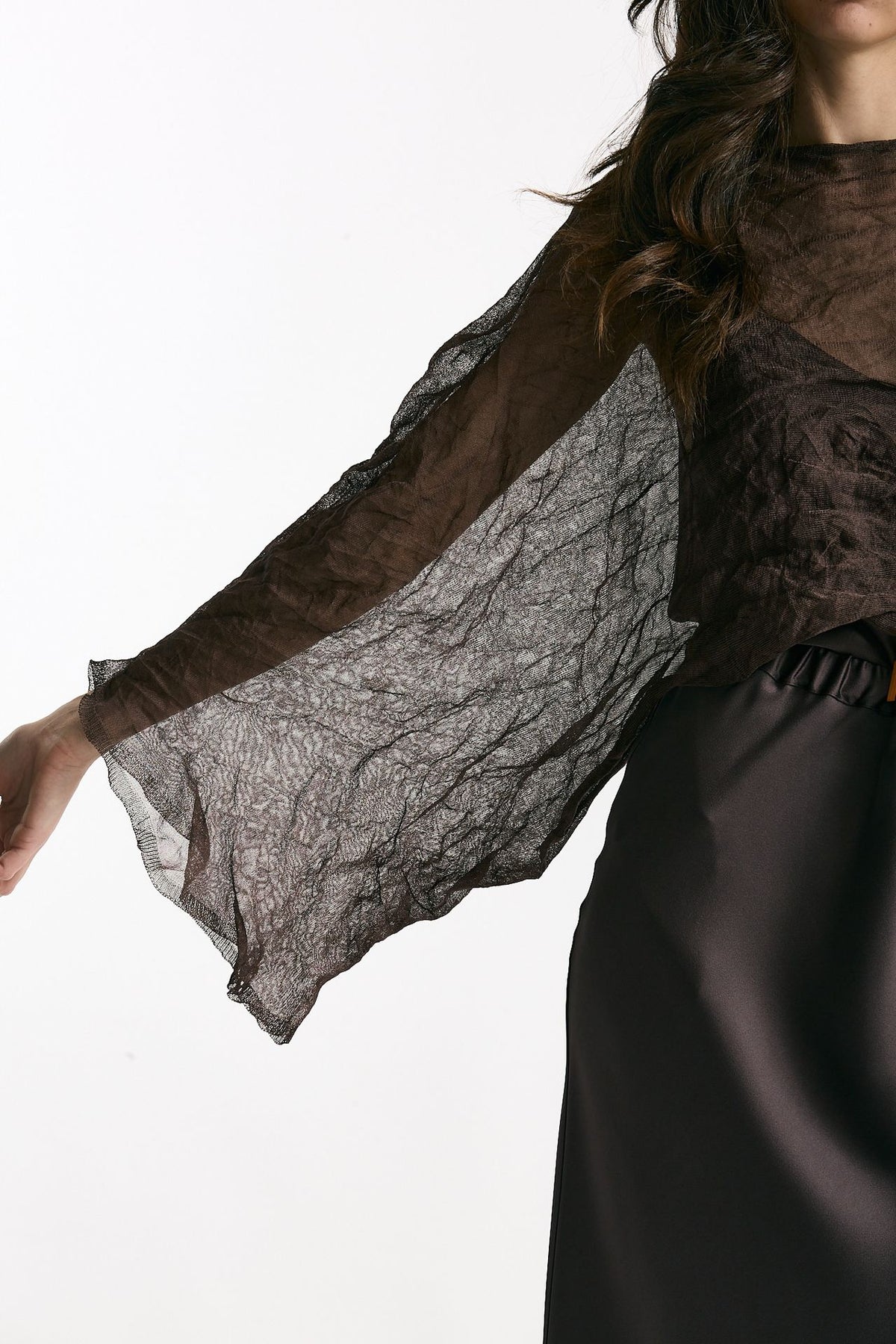 Top in seta e fibra metallizzata women Antonelli firenze - 5