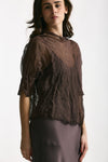 Top in Seta e Fibra Metallizzata women Antonelli firenze - 3