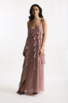Abito lungo MARYLIN rosa women Antonelli firenze - 3