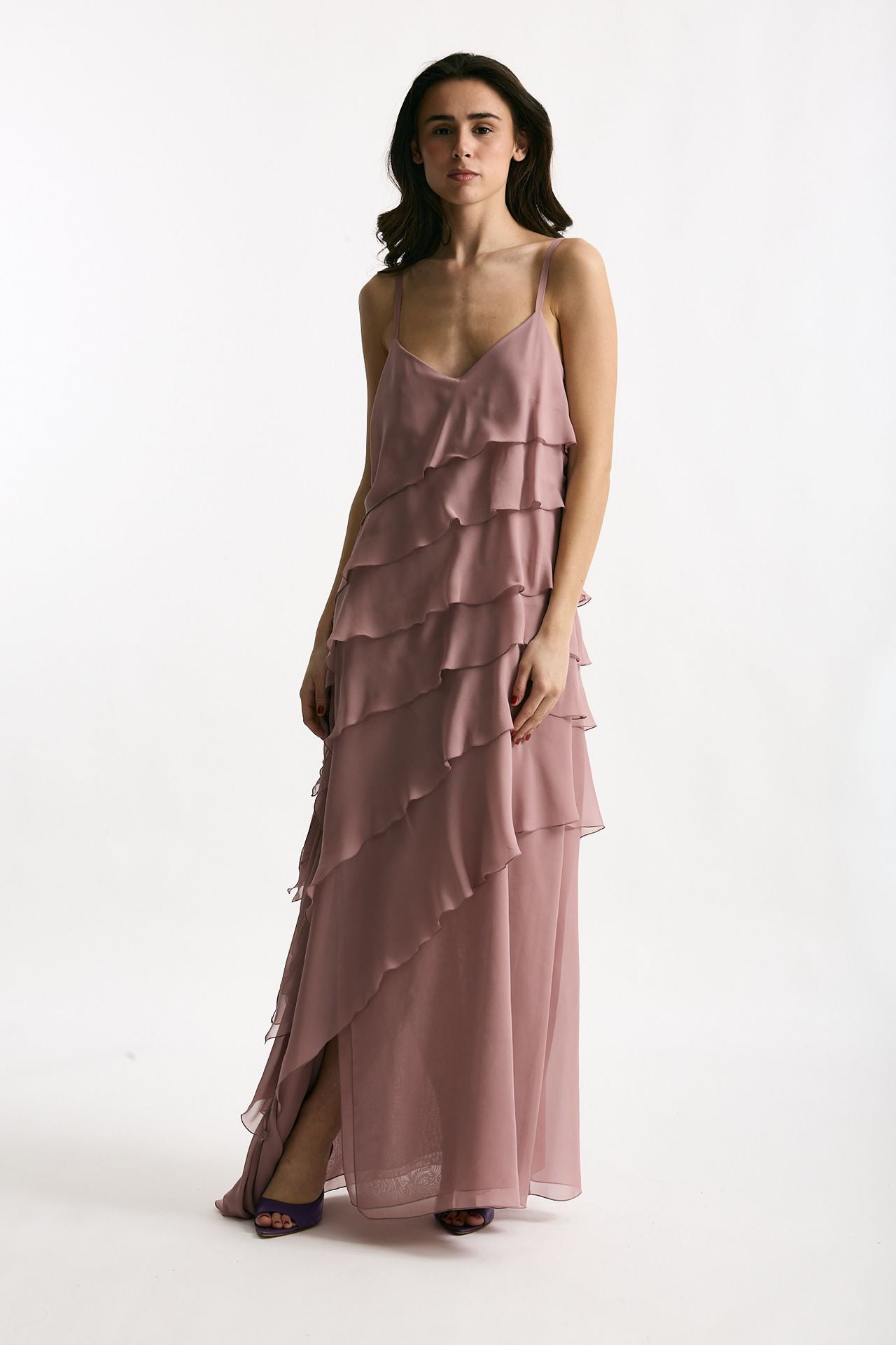 Abito lungo MARYLIN rosa women Antonelli firenze - 3