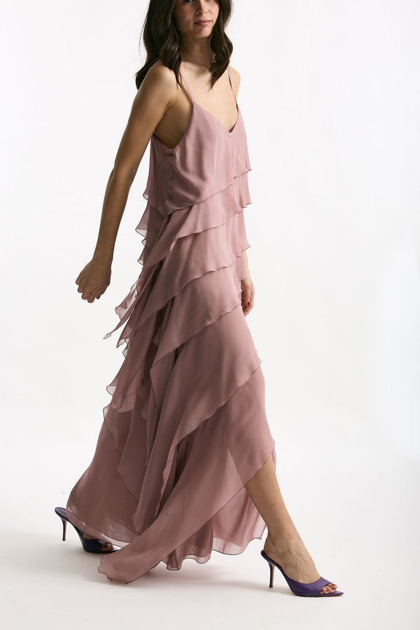 Abito lungo MARYLIN rosa women Antonelli firenze