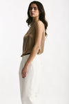 Top in seta cammello women Antonelli firenze - 1