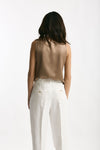 Top in seta cammello women Antonelli firenze - 3