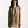 Giacca in voile di seta cammello women Antonelli firenze - 6