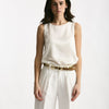 Top in seta bianco women Antonelli firenze - 6