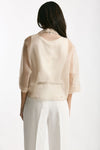 Giacca crop beige women Antonelli firenze - 4