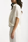 Camicia in seta bianco women Antonelli firenze - 3