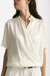 Camicia in seta bianco women Antonelli firenze - 5